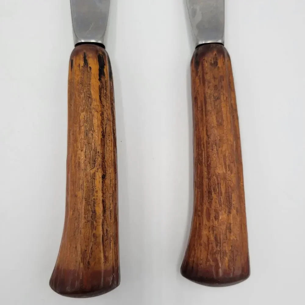 Vintage Home Kitchen Hull Knife Stainless Steel Wood Handle Kitchen Collectibles